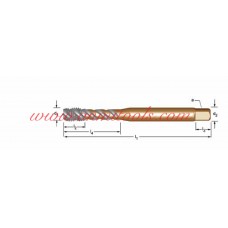 UNF Machine Tap Spiral Flute 45° Dormer EX30, Dormer EX31
